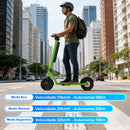 Patinete Elétrico Dobrável de 10 Polegadas, Motor de 500W, Autonomia de 35km, Velocidade Máxima de 32km/h, Equipado com Freios a Disco Eletrônicos e Freios a Tambor, Capacidade Máxima de Carga de 120kg, Suporta Bateria Removível e Substituível Ativo