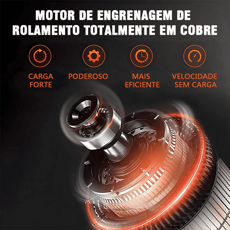 Parafusadeira e Furadeira de Impacta Reversa sem Fio