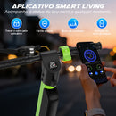 Patinete Elétrico Dobrável de 10 Polegadas, Motor de 500W, Autonomia de 35km, Velocidade Máxima de 32km/h, Equipado com Freios a Disco Eletrônicos e Freios a Tambor, Capacidade Máxima de Carga de 120kg, Suporta Bateria Removível e Substituível Ativo