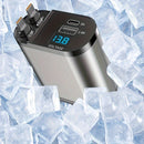 Carregador Celular veicular retrátil rápido de 120 W com 2 cabos retráteis e porta USB -