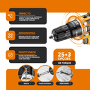 Parafusadeira e Furadeira de Impacta Reversa sem Fio