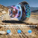 Patinete Elétrico Dobrável de 10 Polegadas, Motor de 500W, Autonomia de 35km, Velocidade Máxima de 32km/h, Equipado com Freios a Disco Eletrônicos e Freios a Tambor, Capacidade Máxima de Carga de 120kg, Suporta Bateria Removível e Substituível Ativo