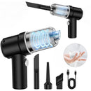 Aspirador de pó portátil para carros, residências e janelas, potente e recarregável via USB