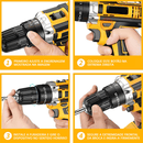 Parafusadeira e Furadeira de Impacta Reversa sem Fio