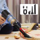 Aspirador de pó portátil para carros, residências e janelas, potente e recarregável via USB