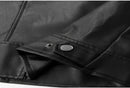 Jaqueta masculina slim fit para motociclista, coleção outono inverno