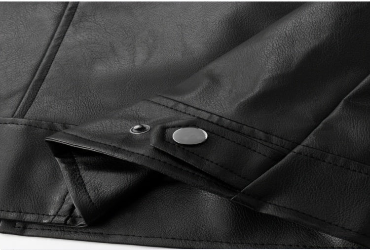 Jaqueta masculina slim fit para motociclista, coleção outono inverno