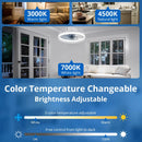 Ventilador de Teto com Luz Inteligente e Controle Remoto