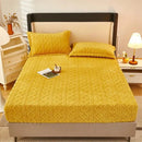 Winter Quilted Velvety Mattress Cover