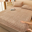 Winter Quilted Velvety Mattress Cover