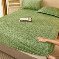 Winter Quilted Velvety Mattress Cover