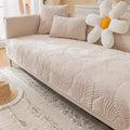 Non-Slip Embroidered Velvet Sofa Cover - CozyFit