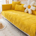 Non-Slip Embroidered Velvet Sofa Cover - CozyFit