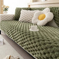 Plush Non-Slip Winter Sofa Cover
