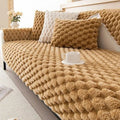 Plush Non-Slip Winter Sofa Cover