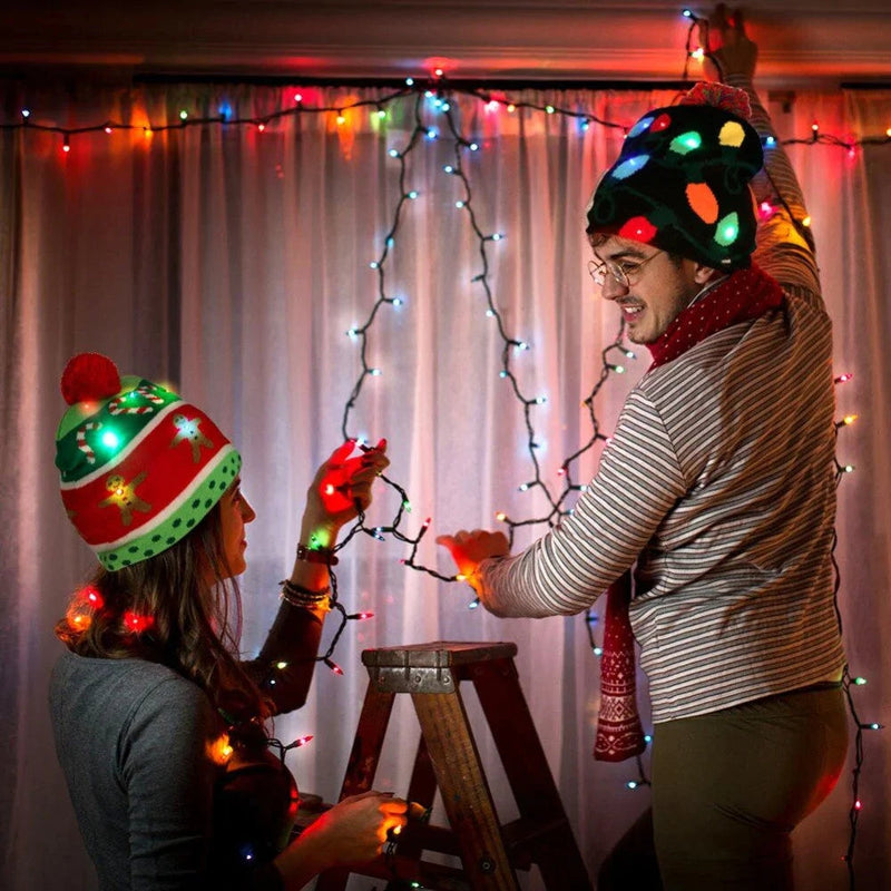 Christmas Hat with Led Lights