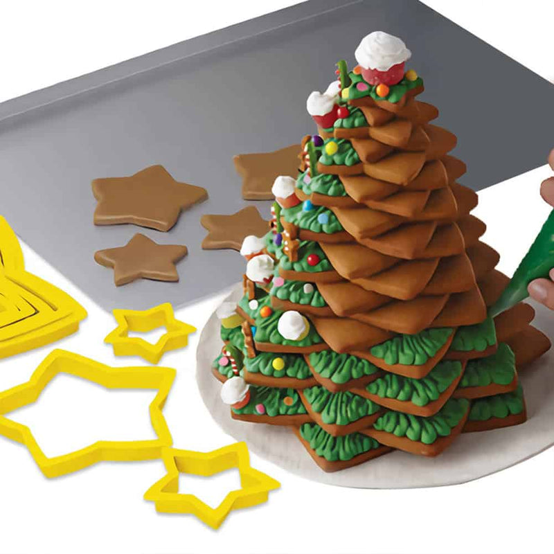 3D Christmas Tree Mold Set - 6 Pieces