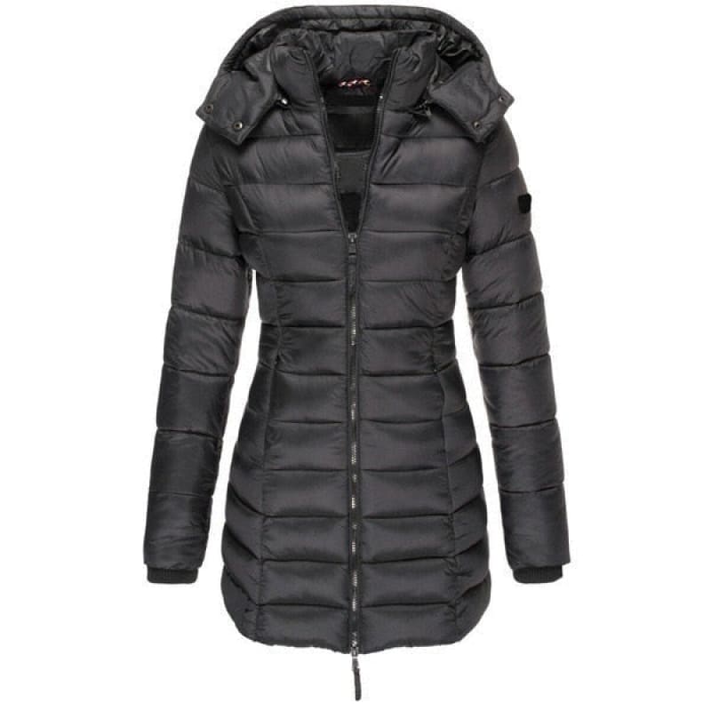 Jaqueta Femenina Puffer Longa com Capuz - WinterGlam