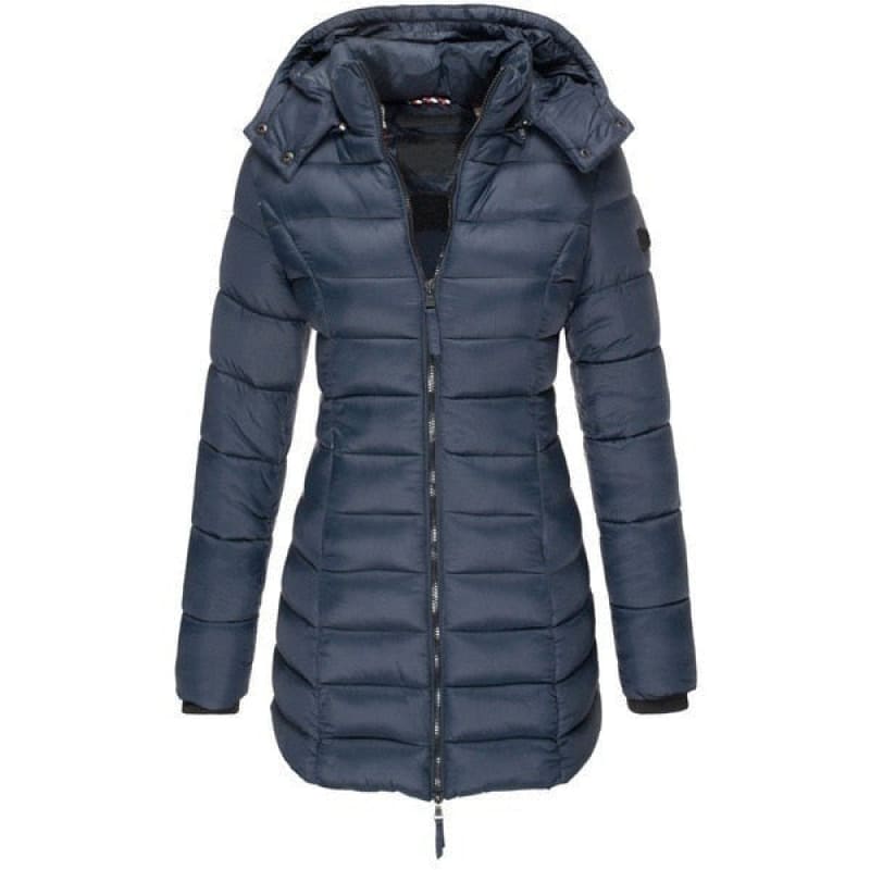 Jaqueta Femenina Puffer Longa com Capuz - WinterGlam