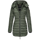 Jaqueta Femenina Puffer Longa com Capuz - WinterGlam
