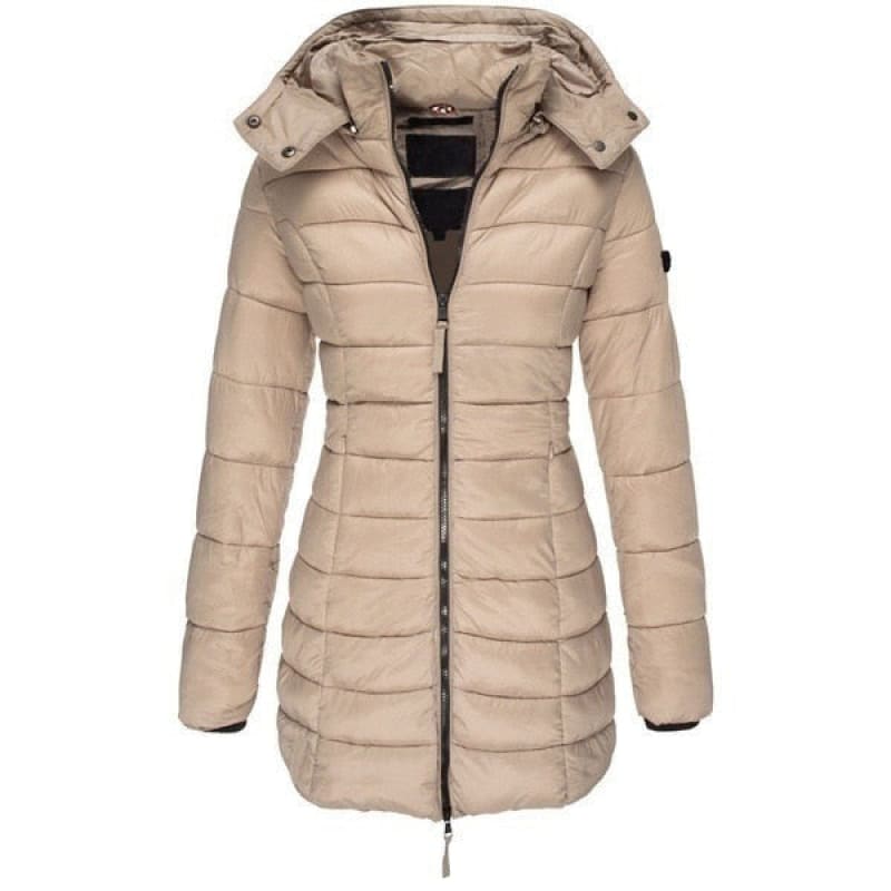 Jaqueta Femenina Puffer Longa com Capuz - WinterGlam