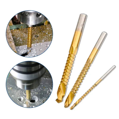 Complete Kit 6 Titanium Step Drill Bits