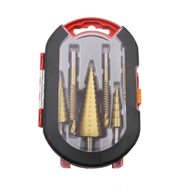 Complete Kit 6 Titanium Step Drill Bits