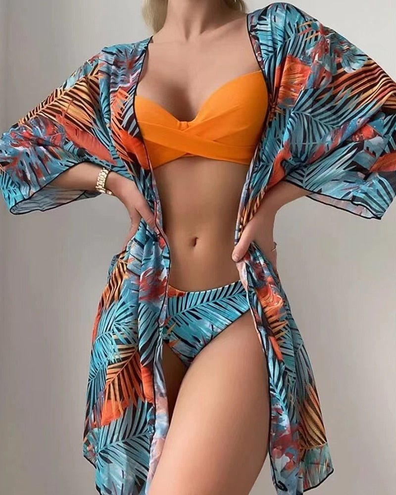 Biquini Moda Praia Verão 2023 - Biquíni + Saída