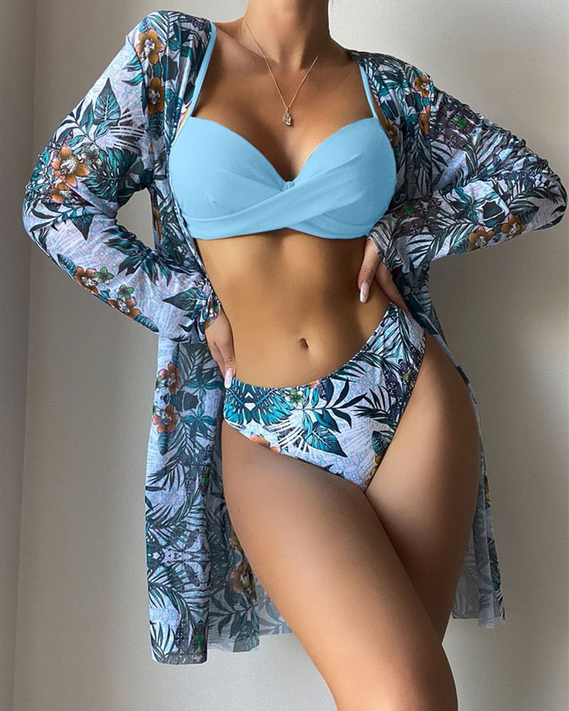 Biquini Moda Praia Verão 2023 - Biquíni + Saída