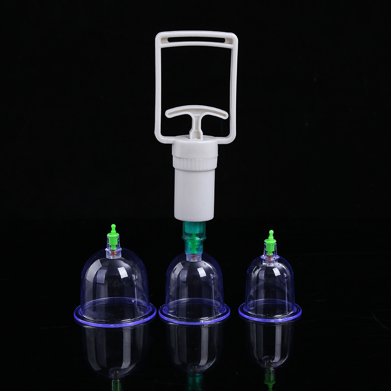 Ventosas com 12 Peças + Bomba para Ventosaterapia Kit