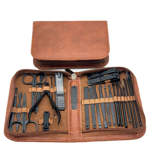 Corta unhas Manicure Masculino Profissional em Aço inoxidável  Kit