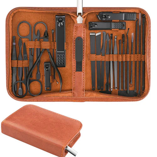 Corta unhas Manicure Masculino Profissional em Aço inoxidável  Kit