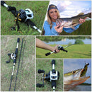 Premium Fishing Reel Kit with 10 Bearings + Premium Rod