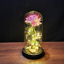 Eternal Pink Glass Dome Lamp - BloomLight