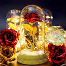 Eternal Pink Glass Dome Lamp - BloomLight