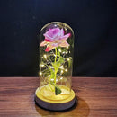 Eternal Pink Glass Dome Lamp - BloomLight