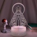 3D Our Lady Decorative Lamp 16 Colors