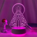 3D Our Lady Decorative Lamp 16 Colors