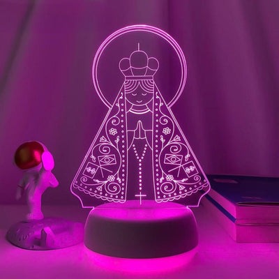 3D Our Lady Decorative Lamp 16 Colors