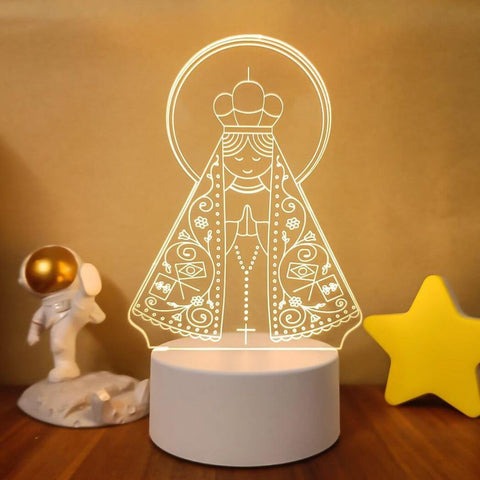 3D Our Lady Decorative Lamp 16 Colors