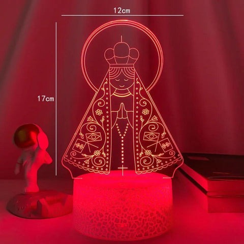 3D Our Lady Decorative Lamp 16 Colors