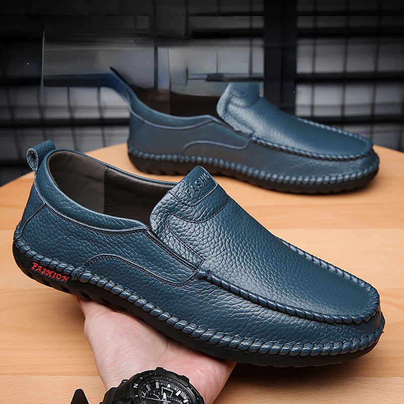Men's Non-Slip Leather Moccasins - ClassLine