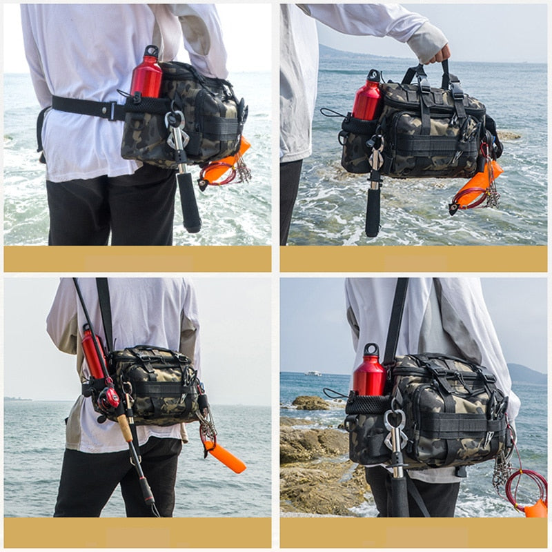 Multipurpose Waterproof Fishing Tactical Backpack