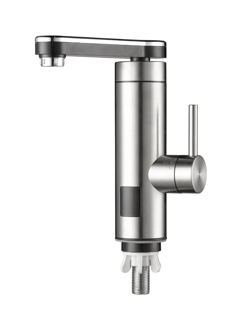 Torneira de cozinha  com display digital, tela grande, aquecimento rápido, torneira de cozinha instantânea, aço inoxidável