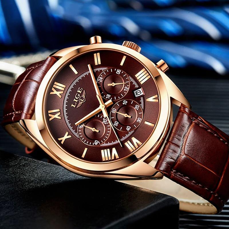 Lige Luxury Men's Watch
