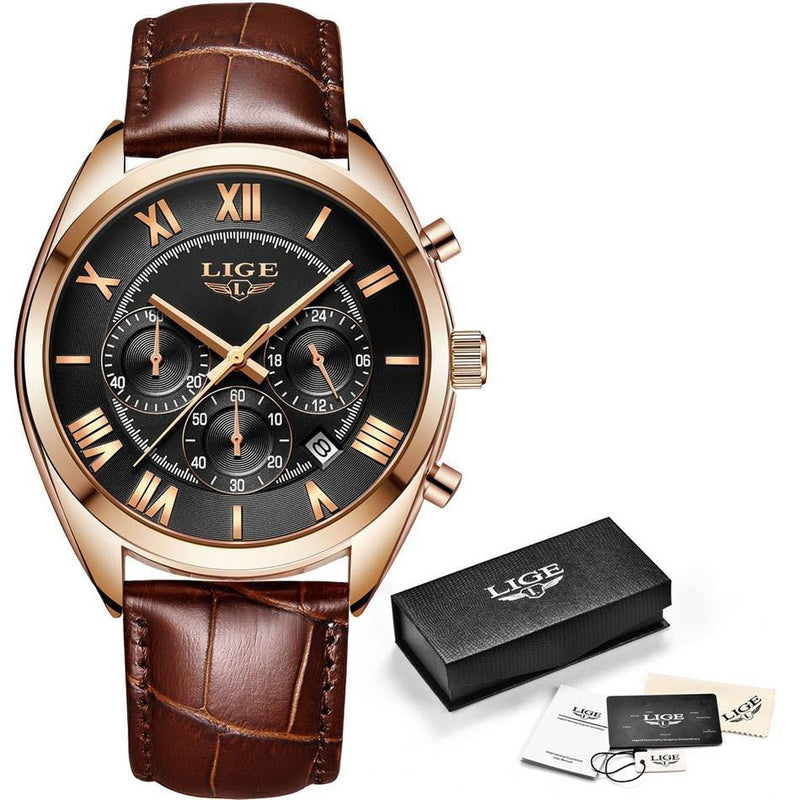 Lige Luxury Men's Watch