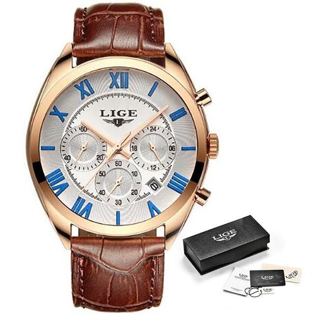 Lige Luxury Men's Watch