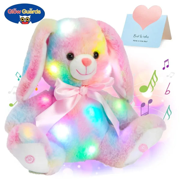 Coelho de Pelucia Luminoso  com Temas Musicais