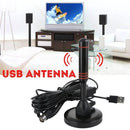 Antena para TV Digital HD com amplificador VHF / UHF - Interna amplificada 200milhas