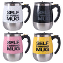 Caneca portátil de 450ml com misturador automático elétrico